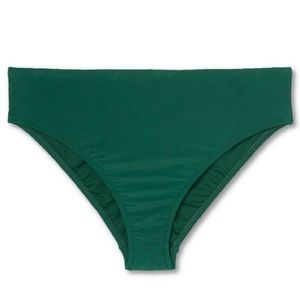 Kona Sol Bikini Swim Bottom 16W/18W Green Hipster High Coverage Plus Size NWT